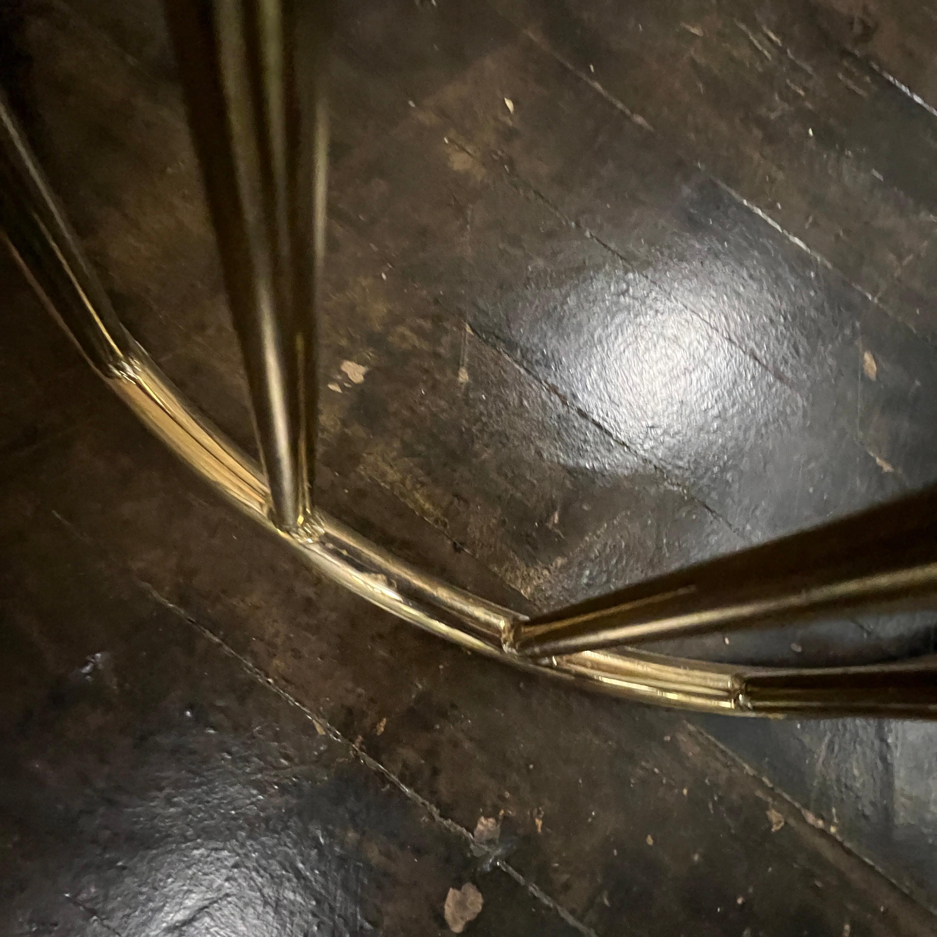 Ensemble de 3 tabourets de comptoir de mariée en laiton fumé par Reza Feiz Phase Design en vente 4