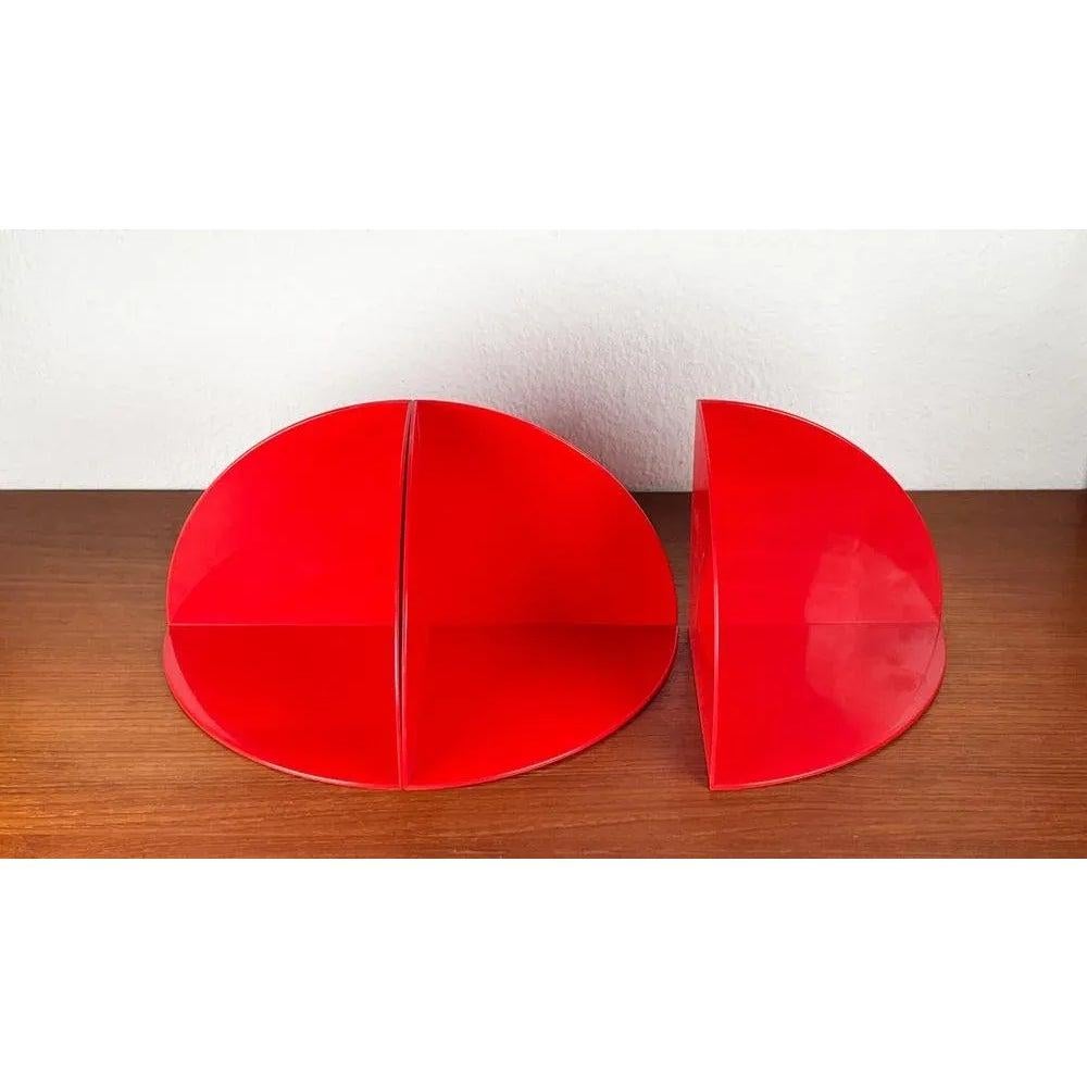 20th Century Set of 3 Space Age Model 4909 Bookends by Giotto Stoppino for Kartell, 1960s For Sale