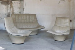 3er Set Space Age Sofa & Lounge Chairs von Gerard van den Berg, Deutschland, 1970er Jahre