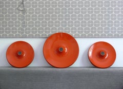 Set of 3 Charlotte Perriand Wall Lights, Flush Mounts, Scones, Germany, 1960s