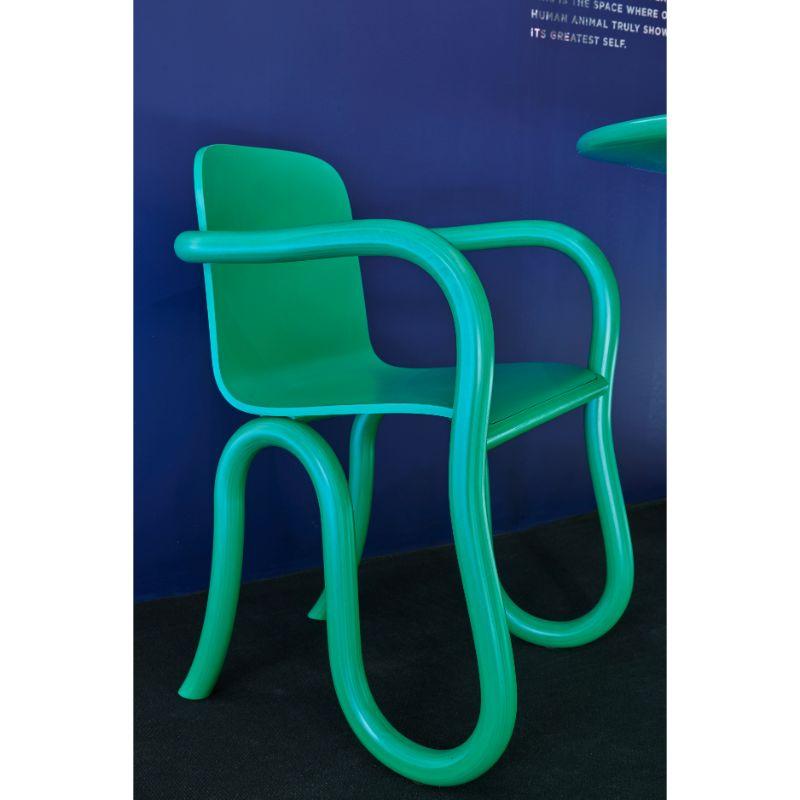 Postmoderne Ensemble de 3 chaises et tables de salle à manger originales Kolho vert Spectrum par Made by Choice en vente