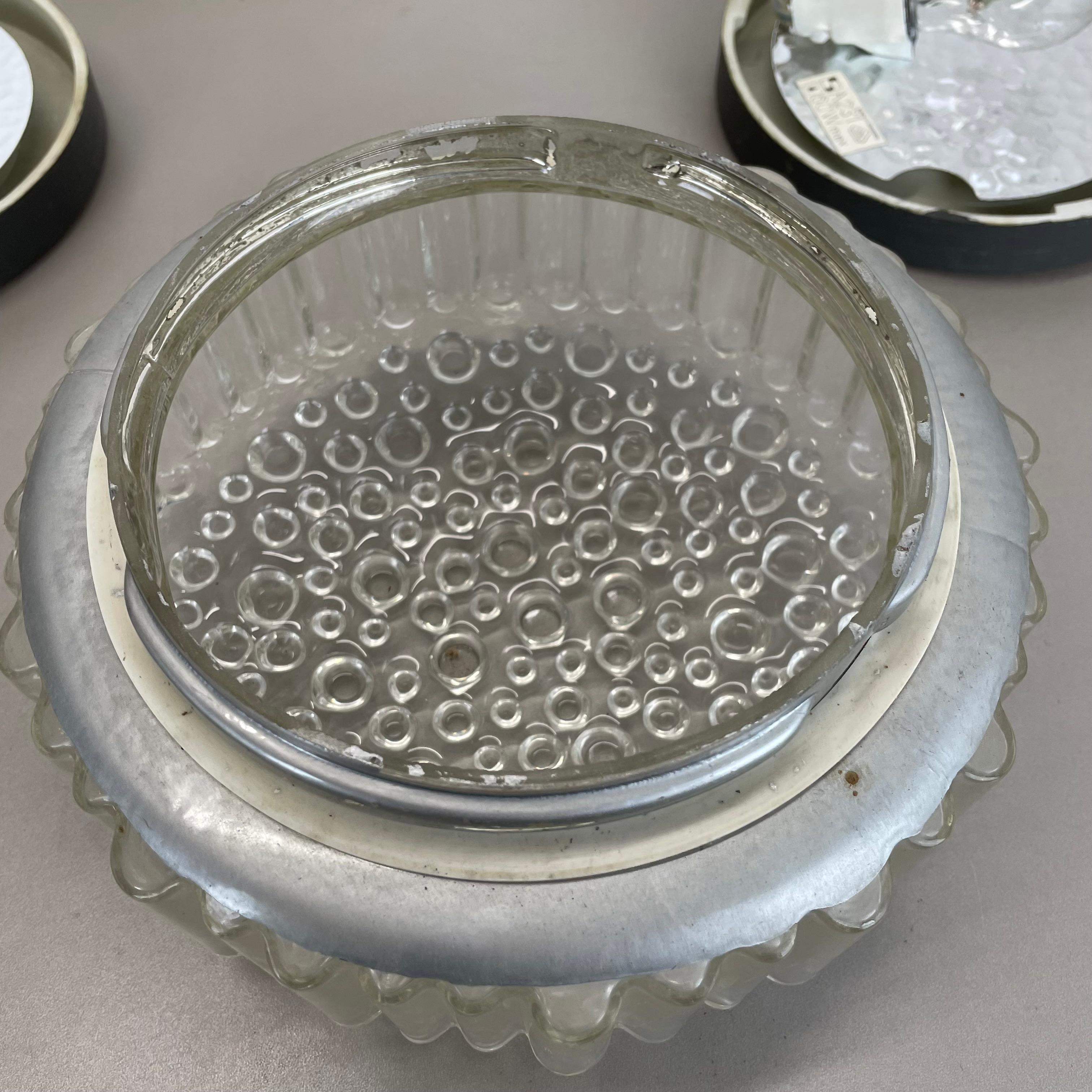 Set of 3 Sputnik Textured Bubble Wall Ceiling Light, Staff Leuchten Germany 1970 For Sale 8