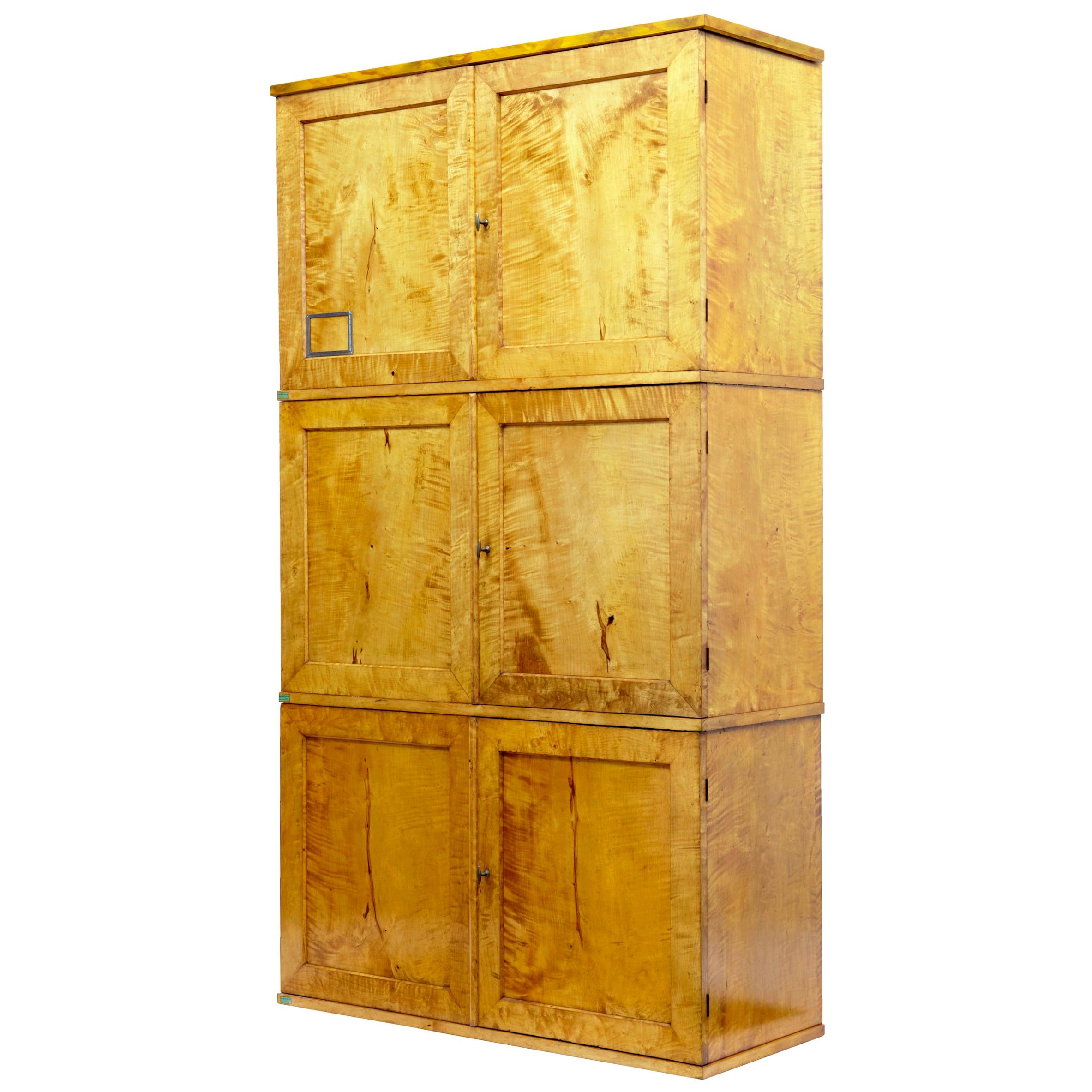 Set of 3 Stackable Late 19th Century Cupboards For Sale at 1stDibs