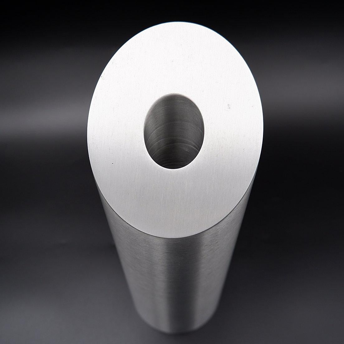 Minimalismo Set di 3 vasi in stellite inossidabile - opaco / spazzolato / lucido in vendita