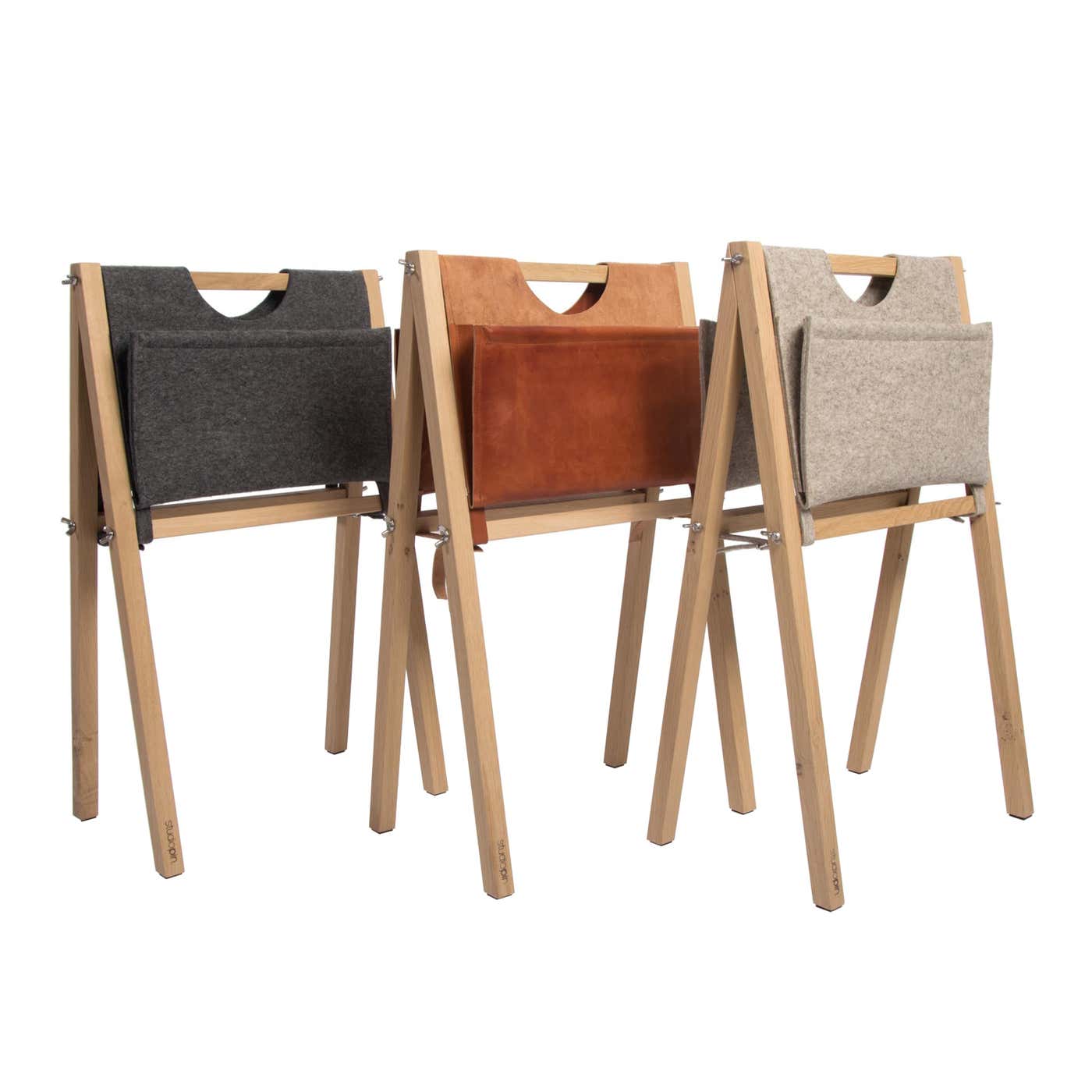 Set of 3 Stan Magazine Rack by Studio Pin For Sale at 1stDibs
