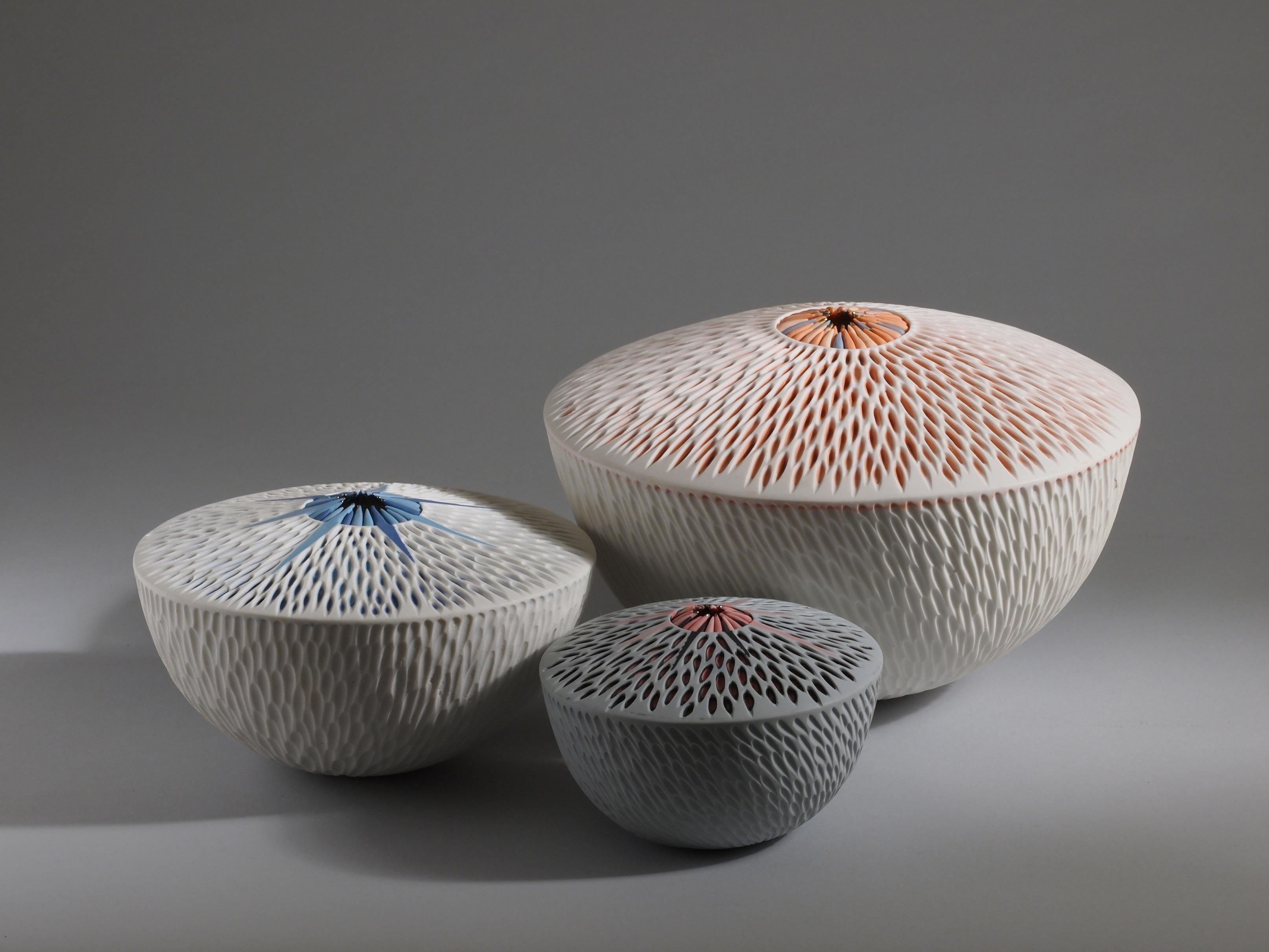Set of 3 Starfish Bowls Porcelain Italian Contemporary 21st Century Unique For Sale 1