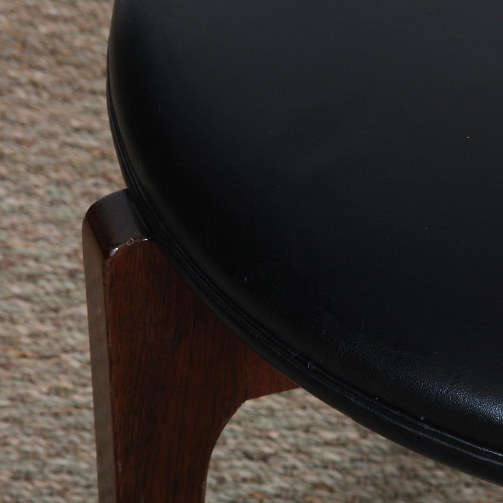 Milieu du XXe siècle Ensemble de 3 tabourets par Sven Ellekaer pour Christian Linneberg, 1960s en vente
