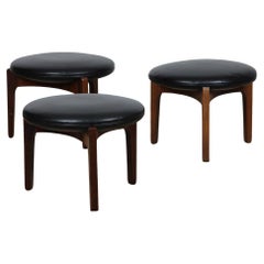 Set of 3 stools by Sven Ellekaer for Christian Linneberg, 1960s