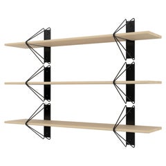 Set of 3 Strut Shelves from Souda, Black and Maple, Made to Order