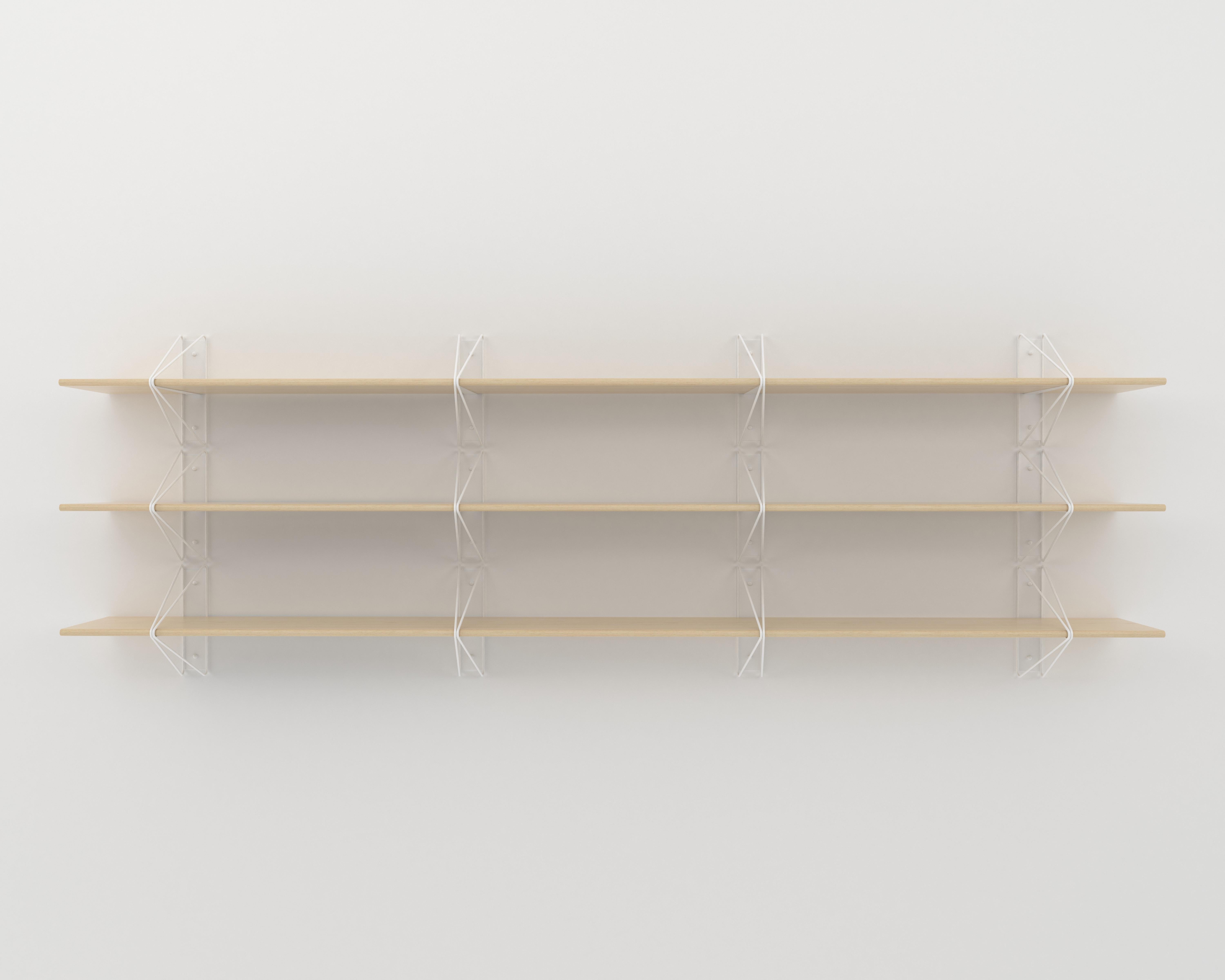 Set von 3 Strukturregale von Souda, Ahorn, extra lang, auf Bestellung gefertigt (Moderne) im Angebot
