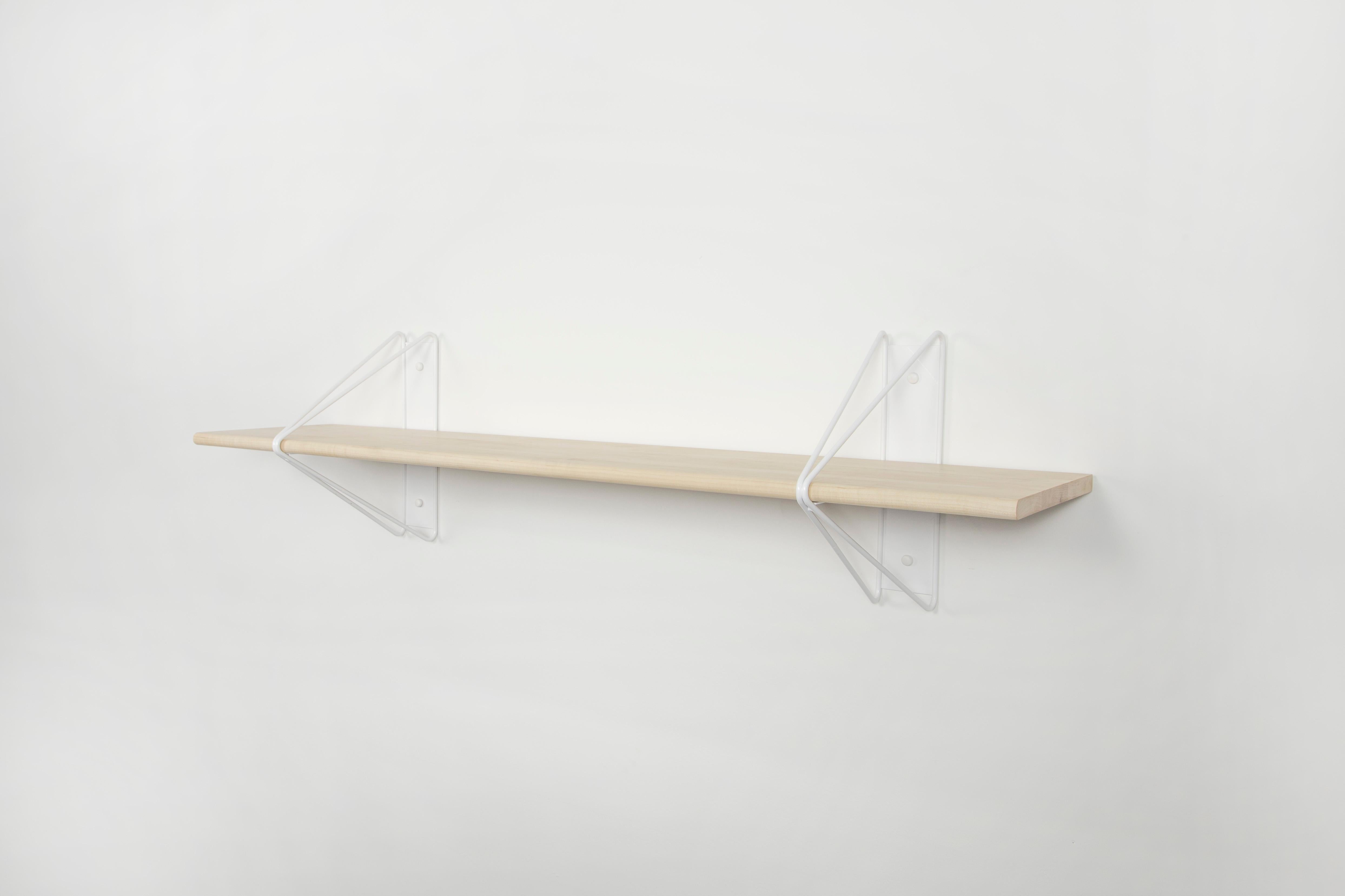 Set of 3 Strut Shelves from Souda, 116in, Maple, Extra Long, Made to Order For Sale 1
