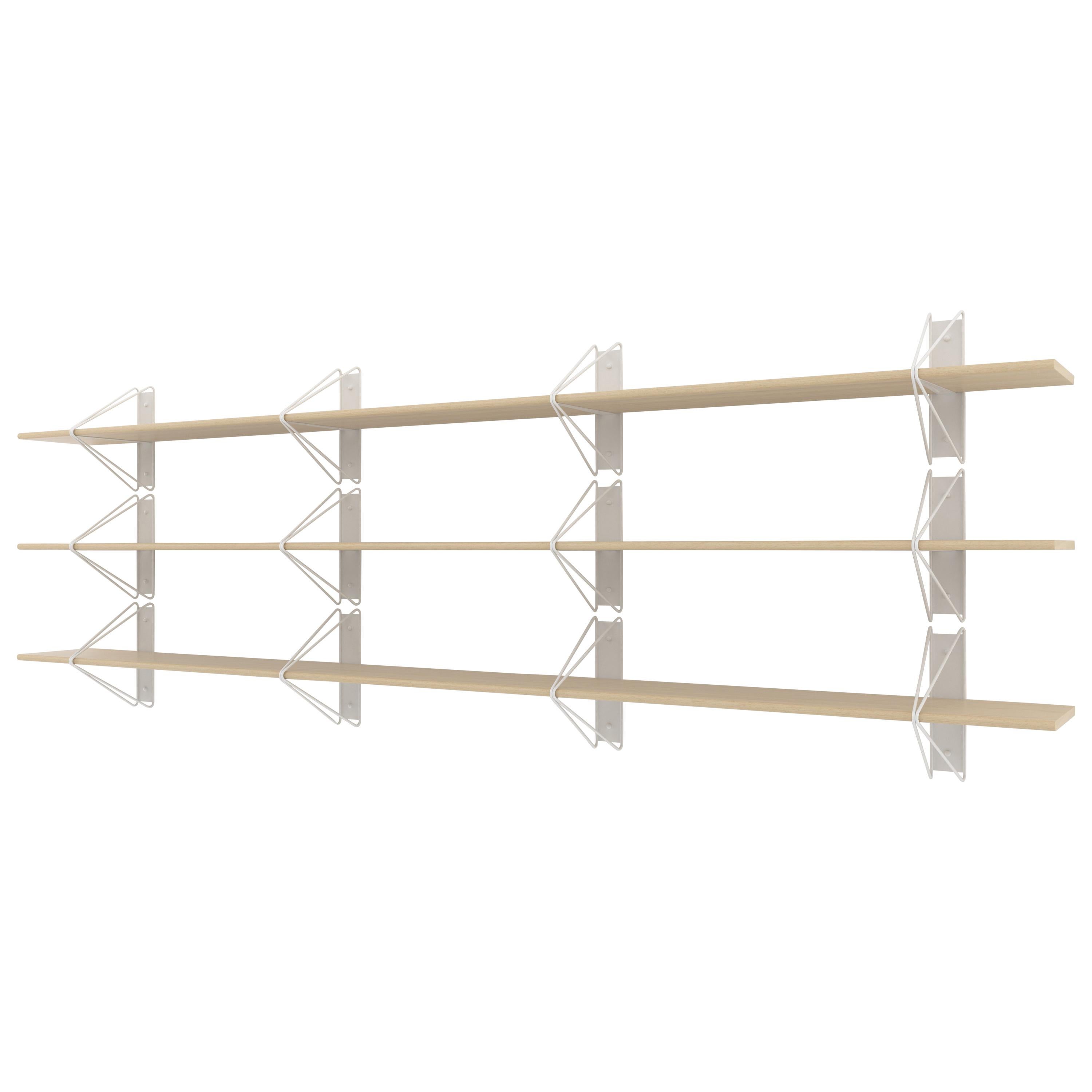 Set of 3 Strut Shelves from Souda, Maple, Extra Long, Made to Order