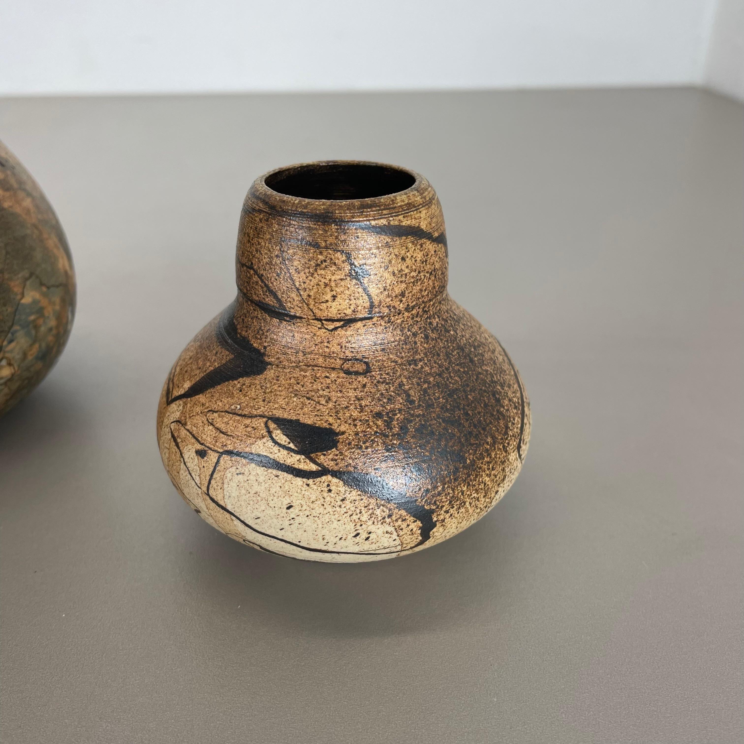 Set of 3 Studio Pottery Sculptural Objects Gerhard Liebenthron, Germany, 1970s For Sale 9