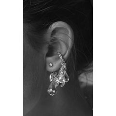 Set of 3 Stunn Earrings in Sterling Silver, Zirconia & Glass Crystals by O Sh