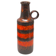 Vintage, Scheurich Sundown Vase, whit handle , W-Germany, 1960s