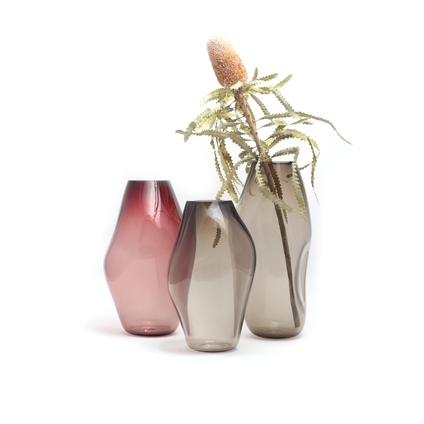 Set of 3 Supernova iv L / M / L Vases by Eloa In New Condition For Sale In Geneve, CH