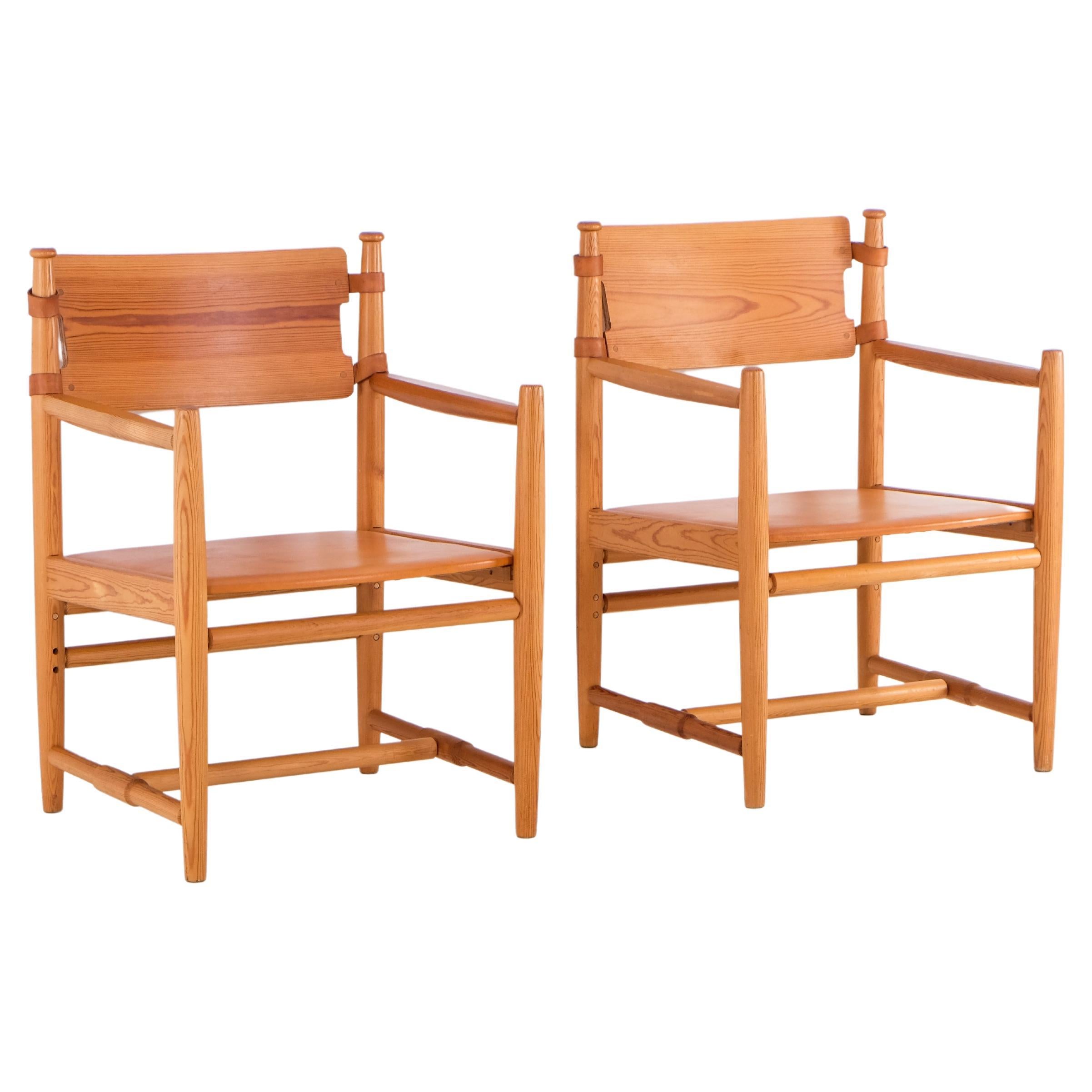 Set of 3 Swedish armchairs, 1960s For Sale