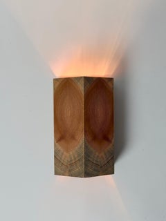 Set of 3 Swedish Pine Wall Sconces, Warm Sculptural Scandinavian Lighting, 1980s