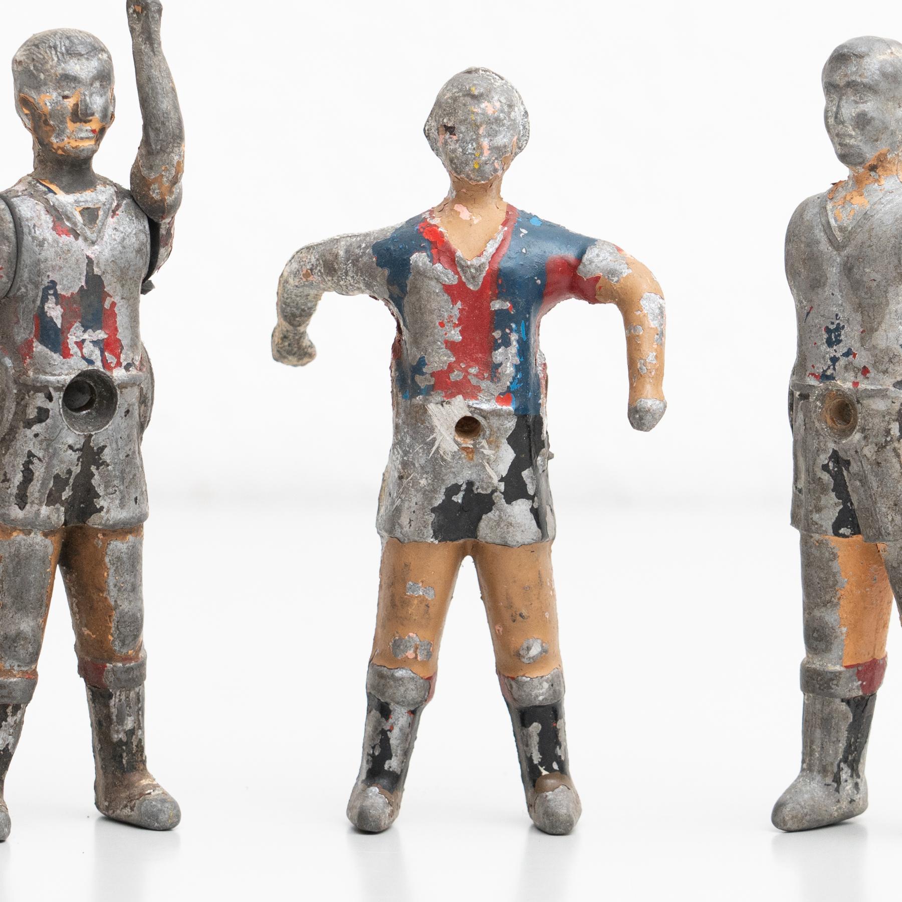 Juego de 3 Figuras Tradicionales Españolas de Futbolín, circa 1950 Moderno de mediados de siglo en venta