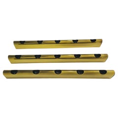 Set of 3 Targetti Sankey Wall Lamp Aluminum Design Itali 70s Mid-Century Modern