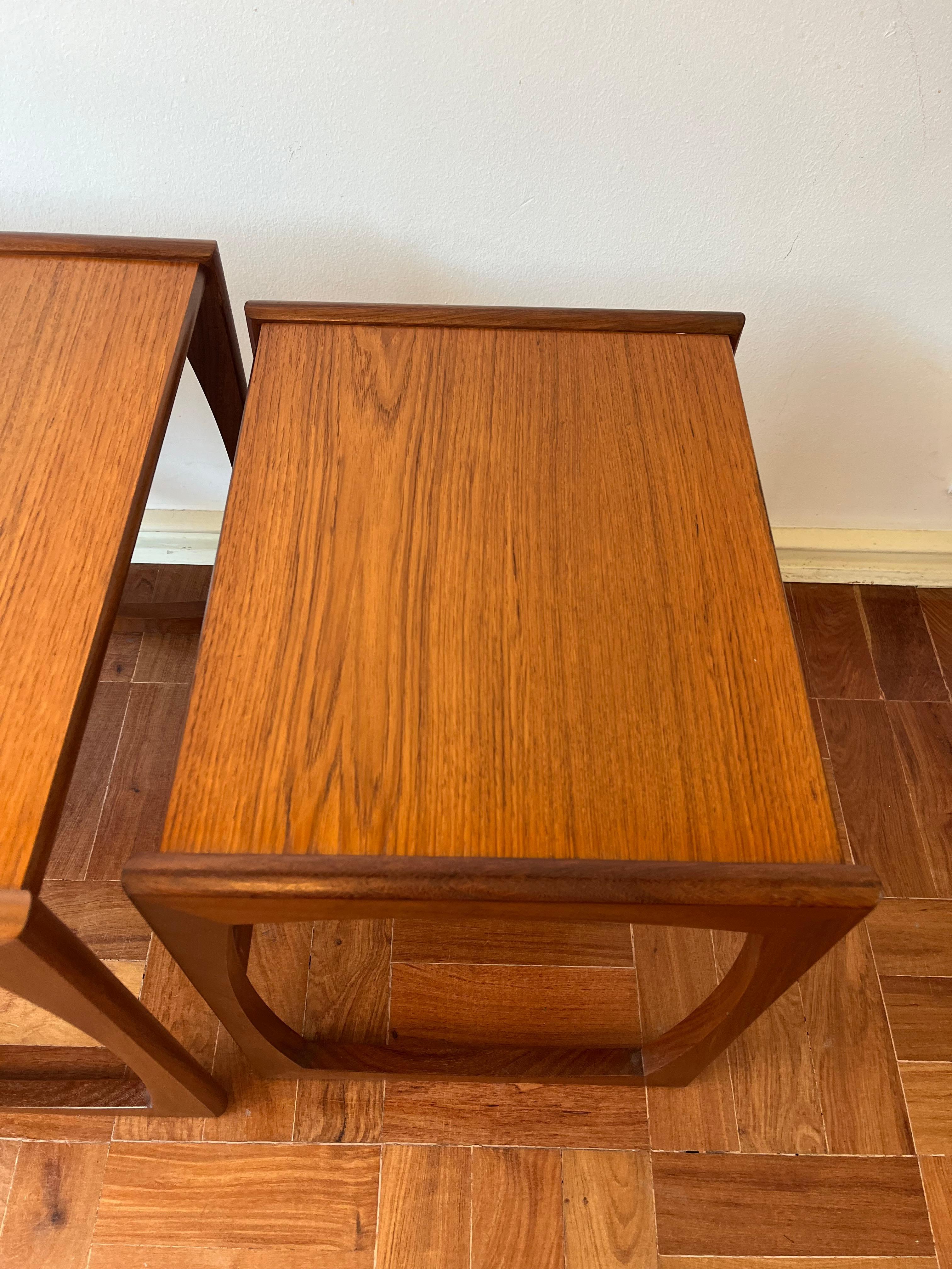 set of 3 teak nesting table, G-Plan, 1960s For Sale 7