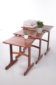 Tavolini in legno di teak per G-Plan, anni '60 Set di 3