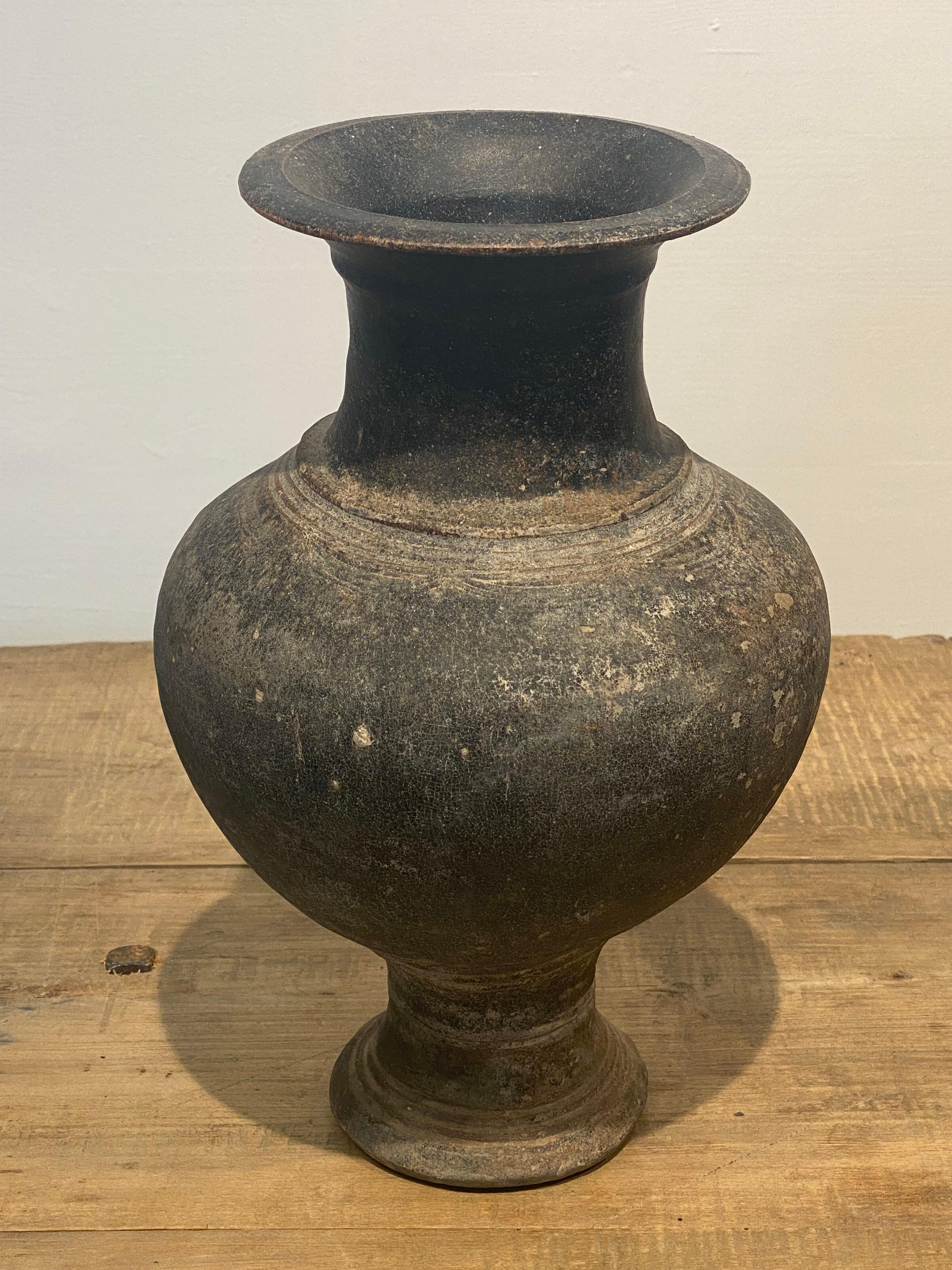 Set of 3 Terracotta Khmer Vases For Sale 2