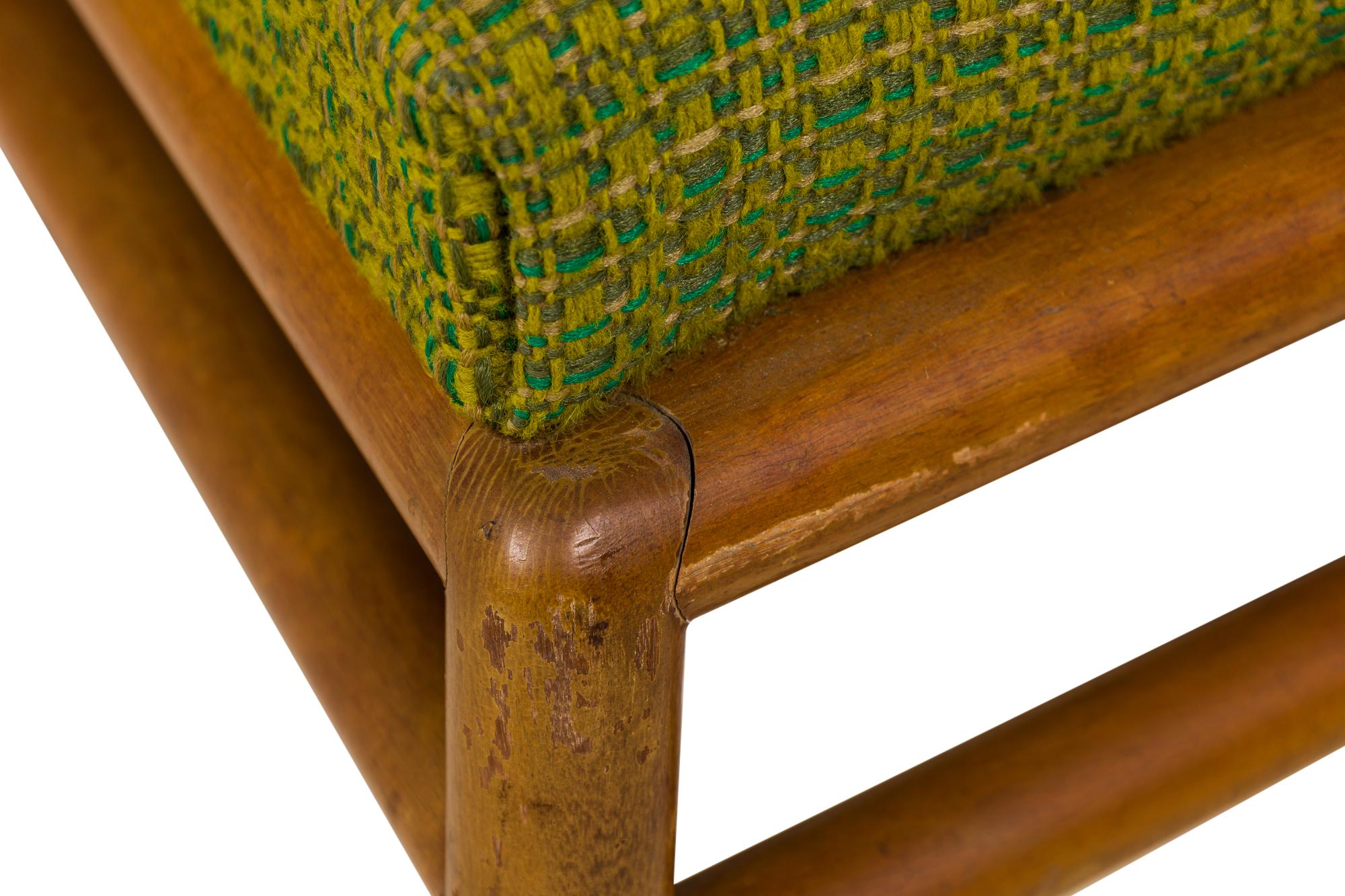 Satz von 3 T.H. Robsjohn-Gibbings für Widdicomb Ladder Back Green Seat Dining Chai im Angebot 8
