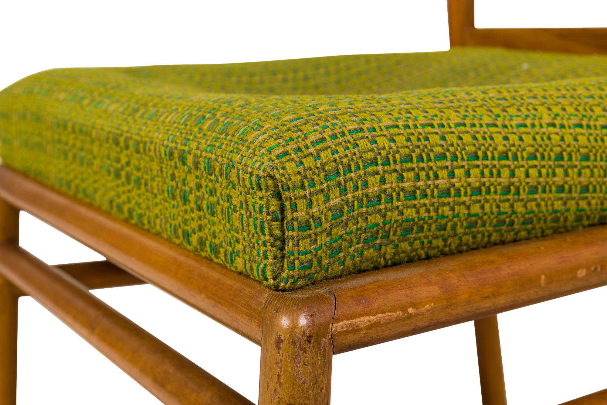 Satz von 3 T.H. Robsjohn-Gibbings für Widdicomb Ladder Back Green Seat Dining Chai im Angebot 9