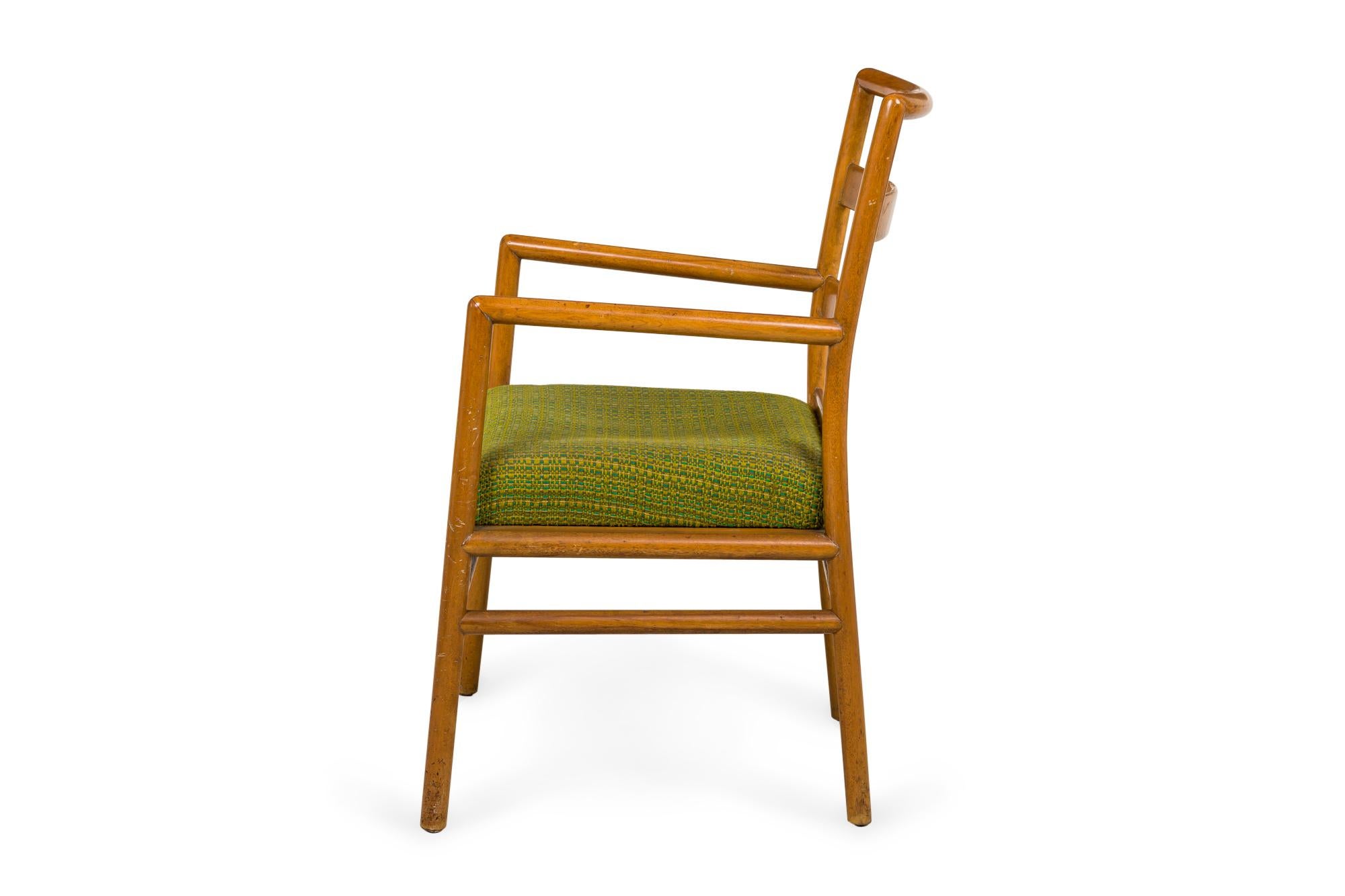 Satz von 3 T.H. Robsjohn-Gibbings für Widdicomb Ladder Back Green Seat Dining Chai im Zustand „Gut“ im Angebot in Queens, NY