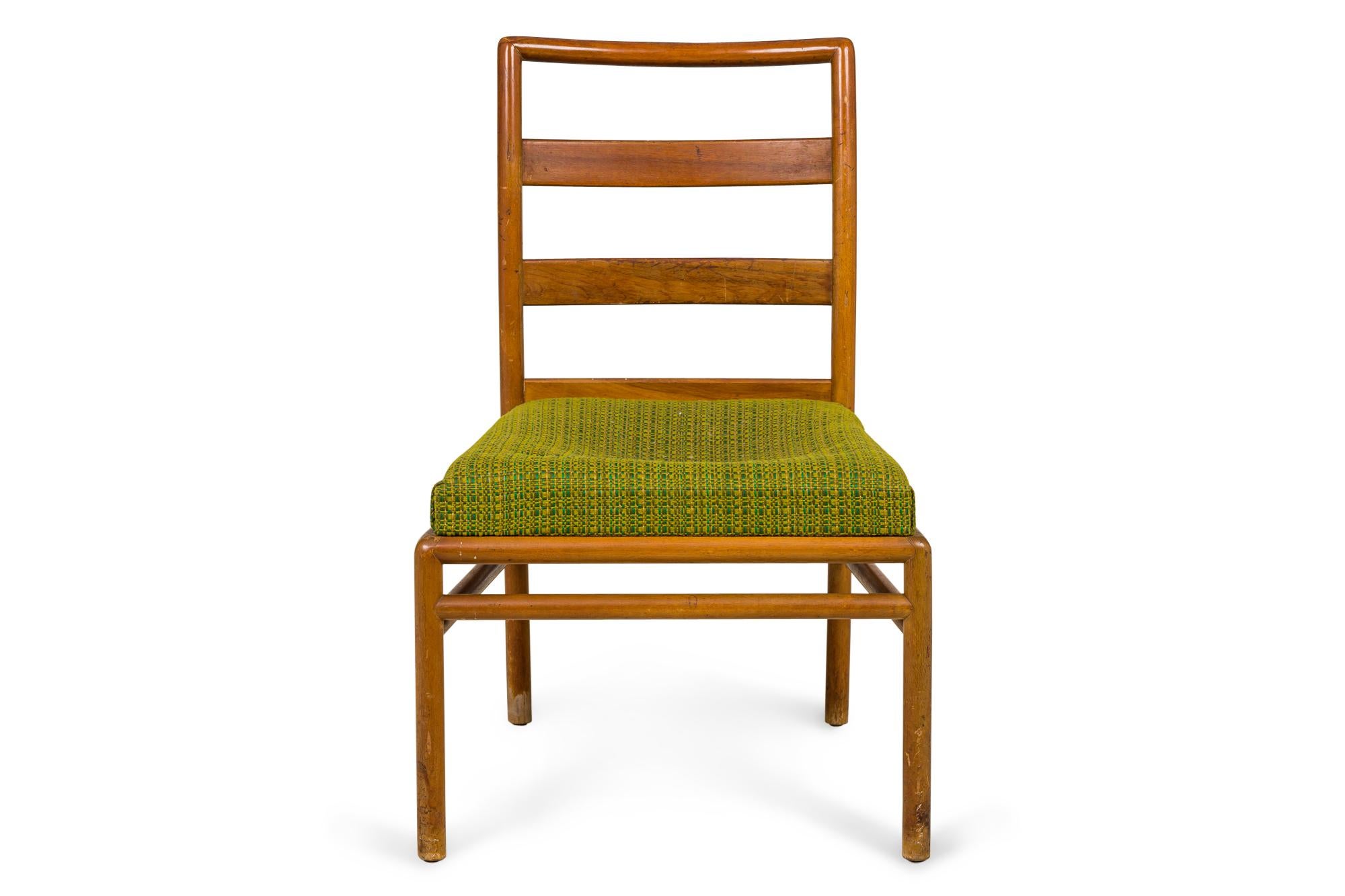 Satz von 3 T.H. Robsjohn-Gibbings für Widdicomb Ladder Back Green Seat Dining Chai im Angebot 2