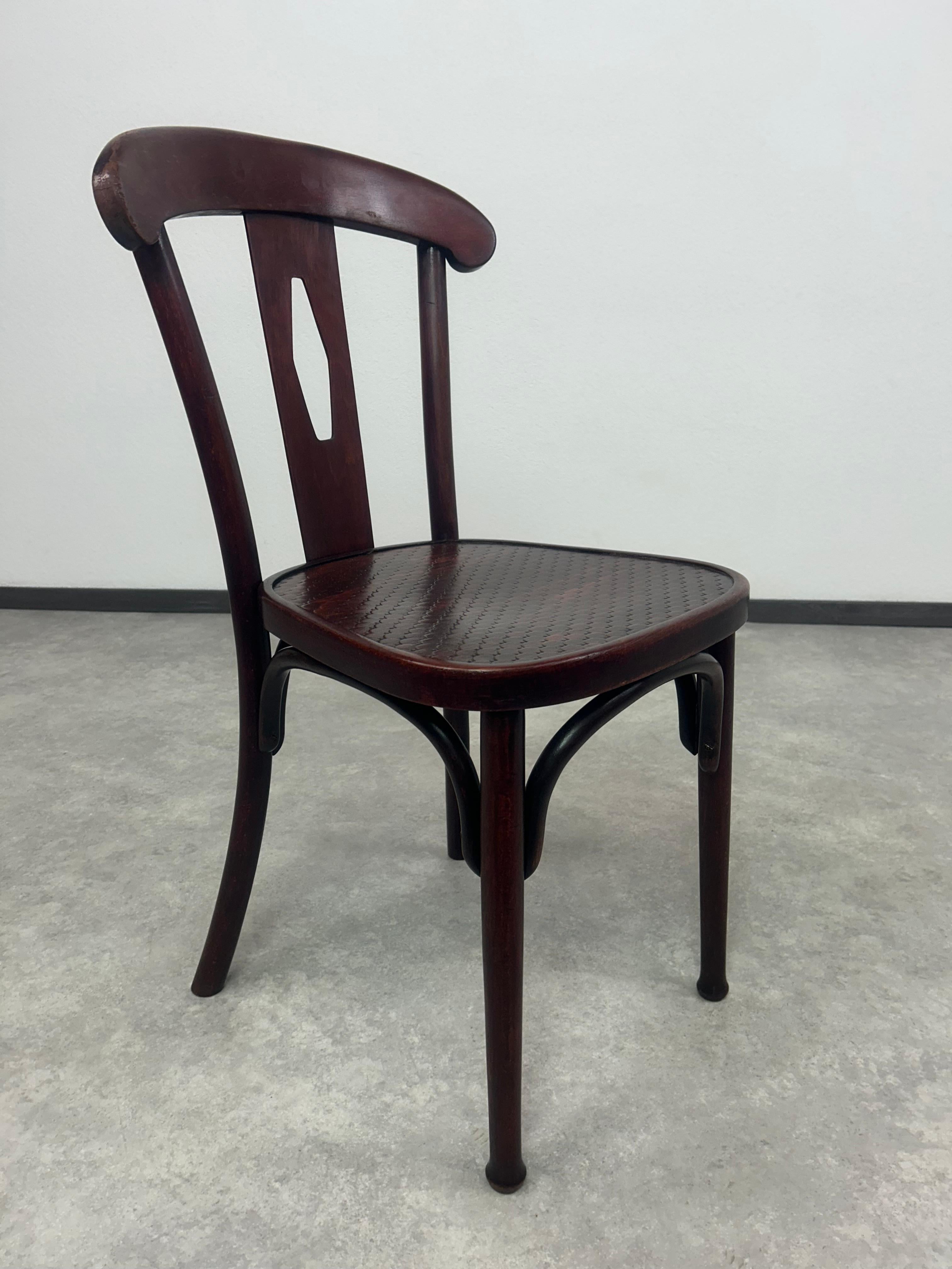 Secessione di Vienna Set di 3 sedie da pranzo Thonet n. 164 in vendita
