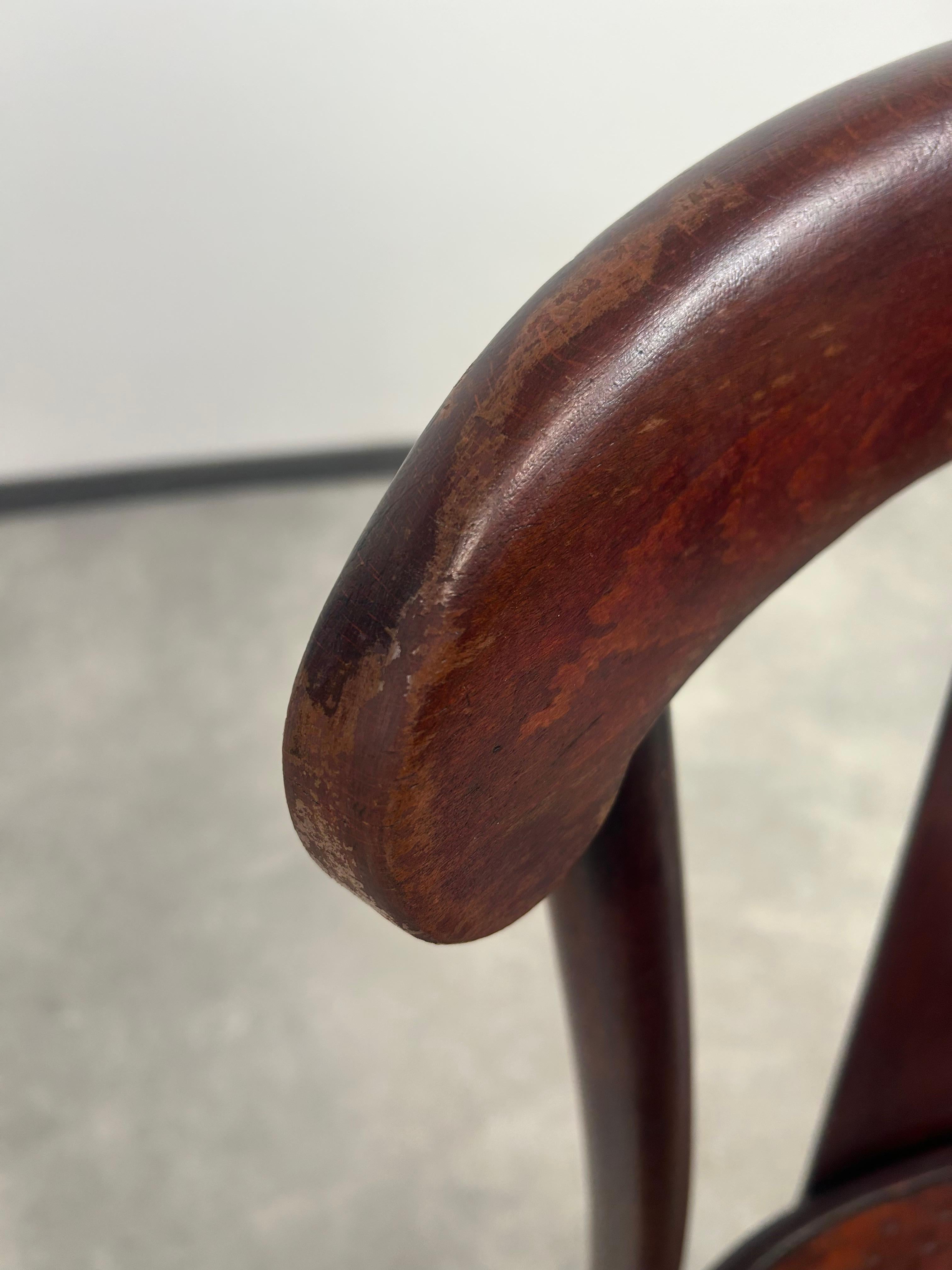 Faggio Set di 3 sedie da pranzo Thonet n. 164 in vendita