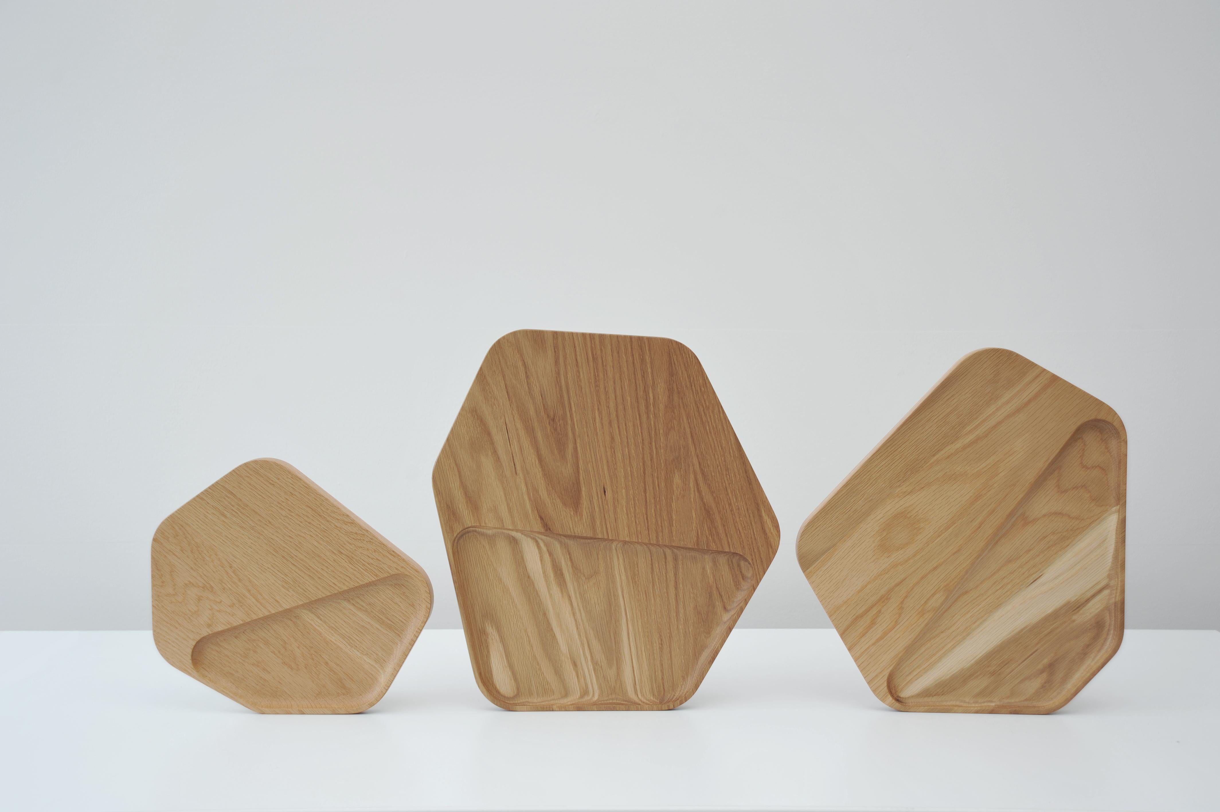 Set di 3 vassoi Tidal pool di Hollis & Morris
Dimensioni: 
Piccolo 12