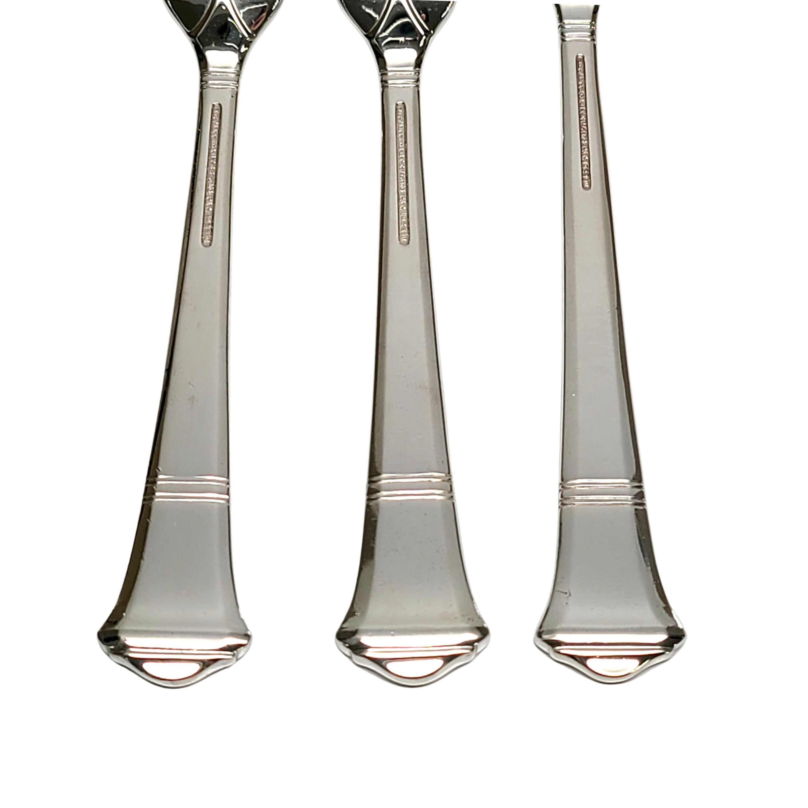 Set of 3 Tiffany & Co Windham Sterling Silver Dinner and Salad Forks In Good Condition In Washington Depot, CT