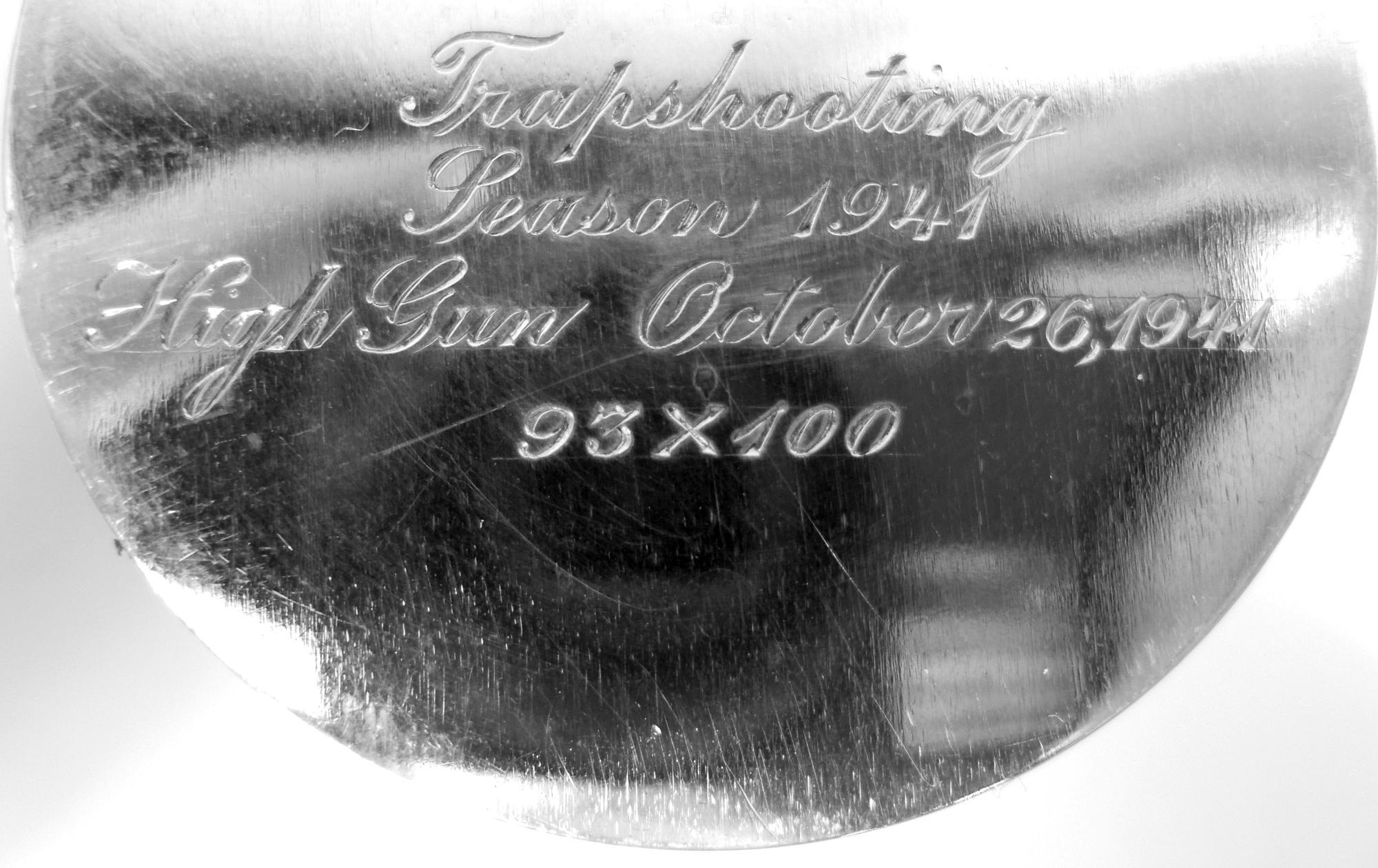 20th Century Set of 3 Tiffany Tumblers Awarded as New York Athletic Club Trophies For Sale