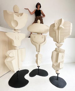 Set of 3 Totem by Olivia Cognet
