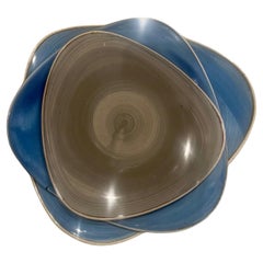 Set of 3 Triangle Serving Plates by Churchill Stonecast Design England