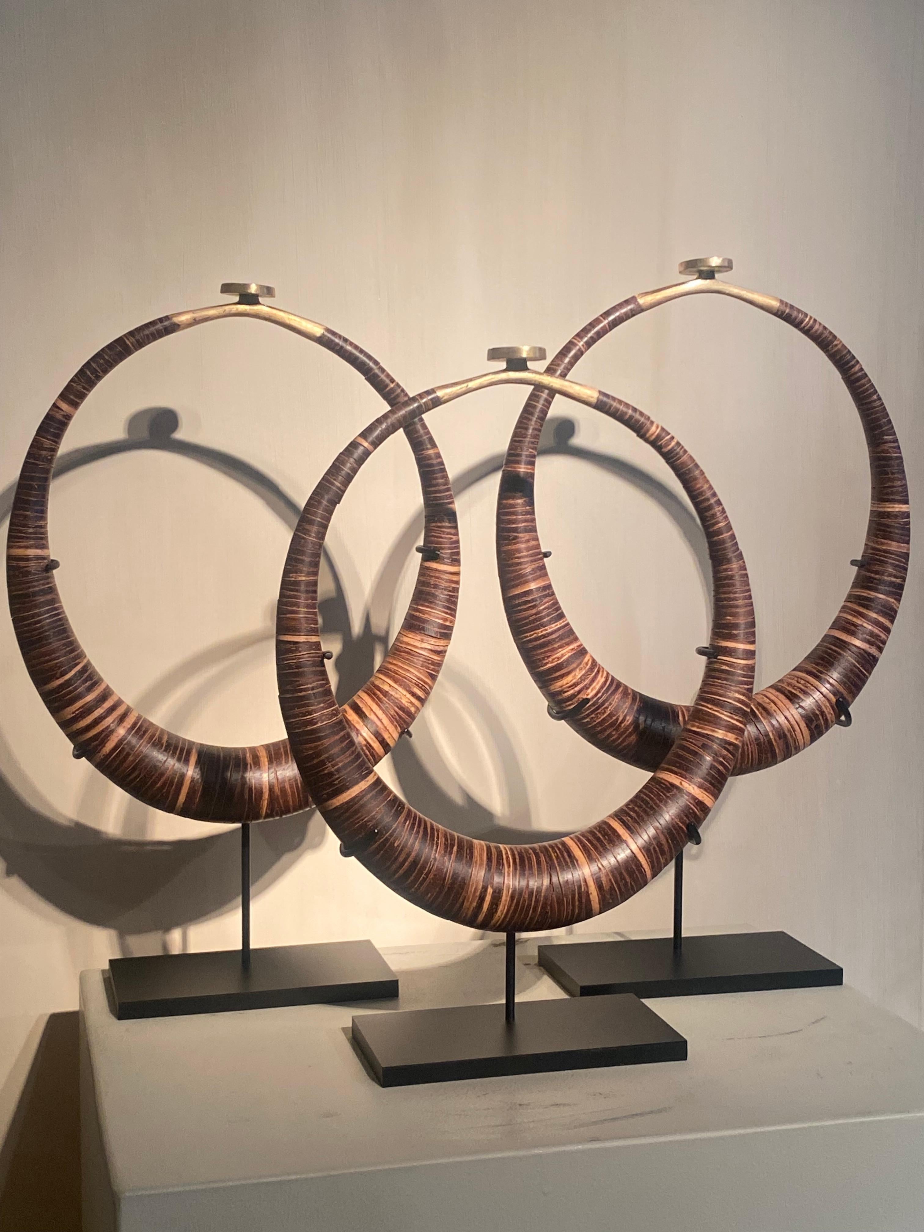Fin du 20e siècle Ensemble de 3 colliers tribaux en vente
