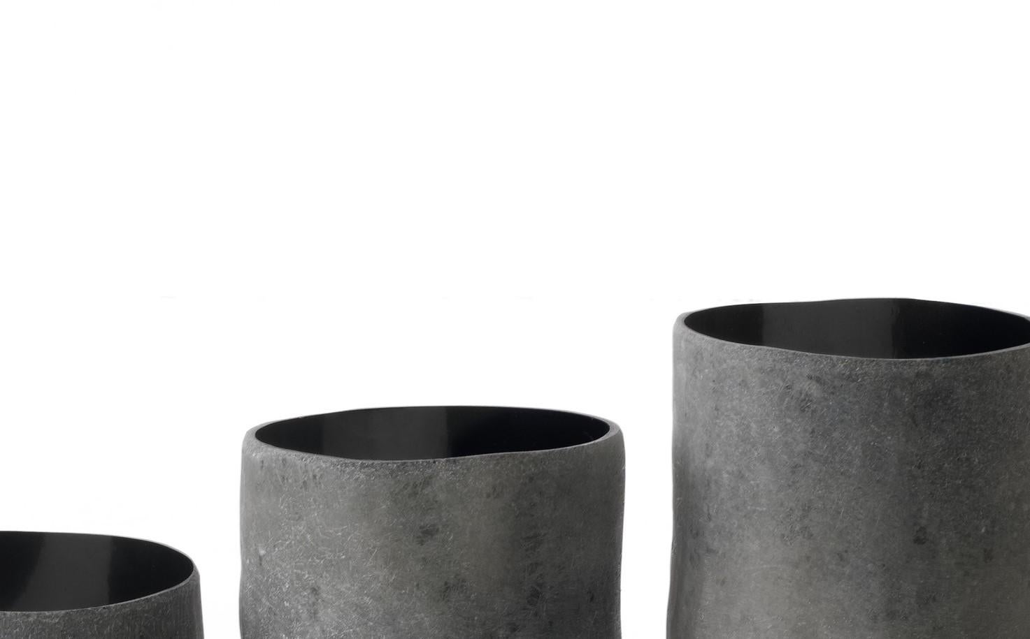 Italian Set of 3 Tu. Bi Vases by Imperfettolab For Sale