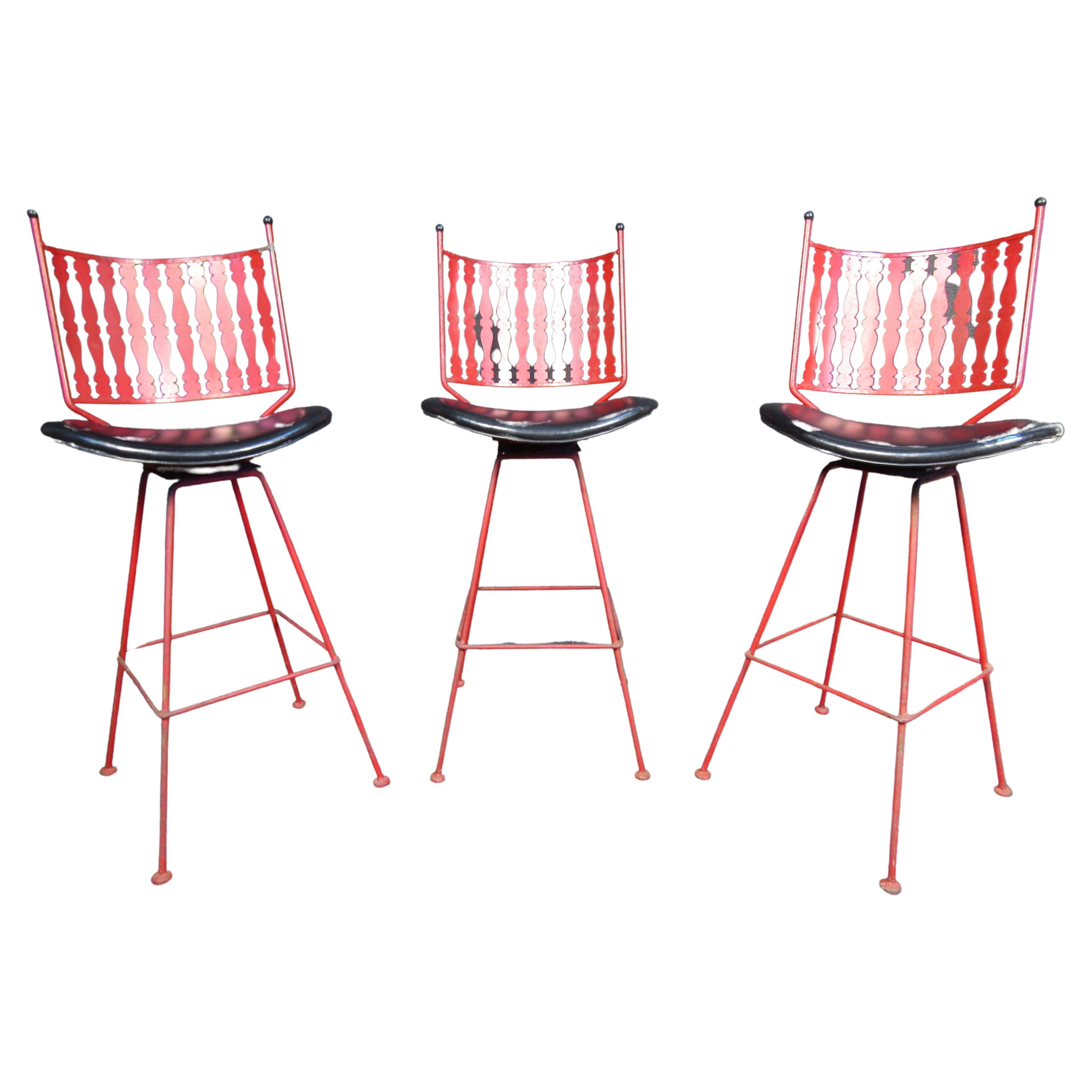 Set of 3 Umanoff Bar Stools