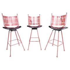 Vintage Set of 3 Umanoff Bar Stools