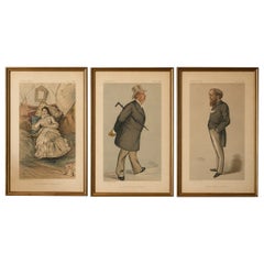 Set of 3 Vanity Fair Caricatures – Aristocracy & Politics Portraits 1883