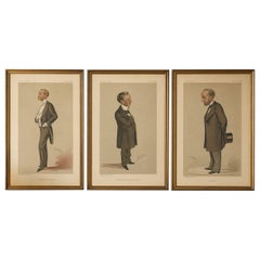 Set of 3 Vanity Fair Spy Caricatures – Named Victorian Figures, 1883