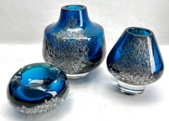 Set of 3 Vases by Heinrich Löffelhardt for Schott Zwiesel, 1950s