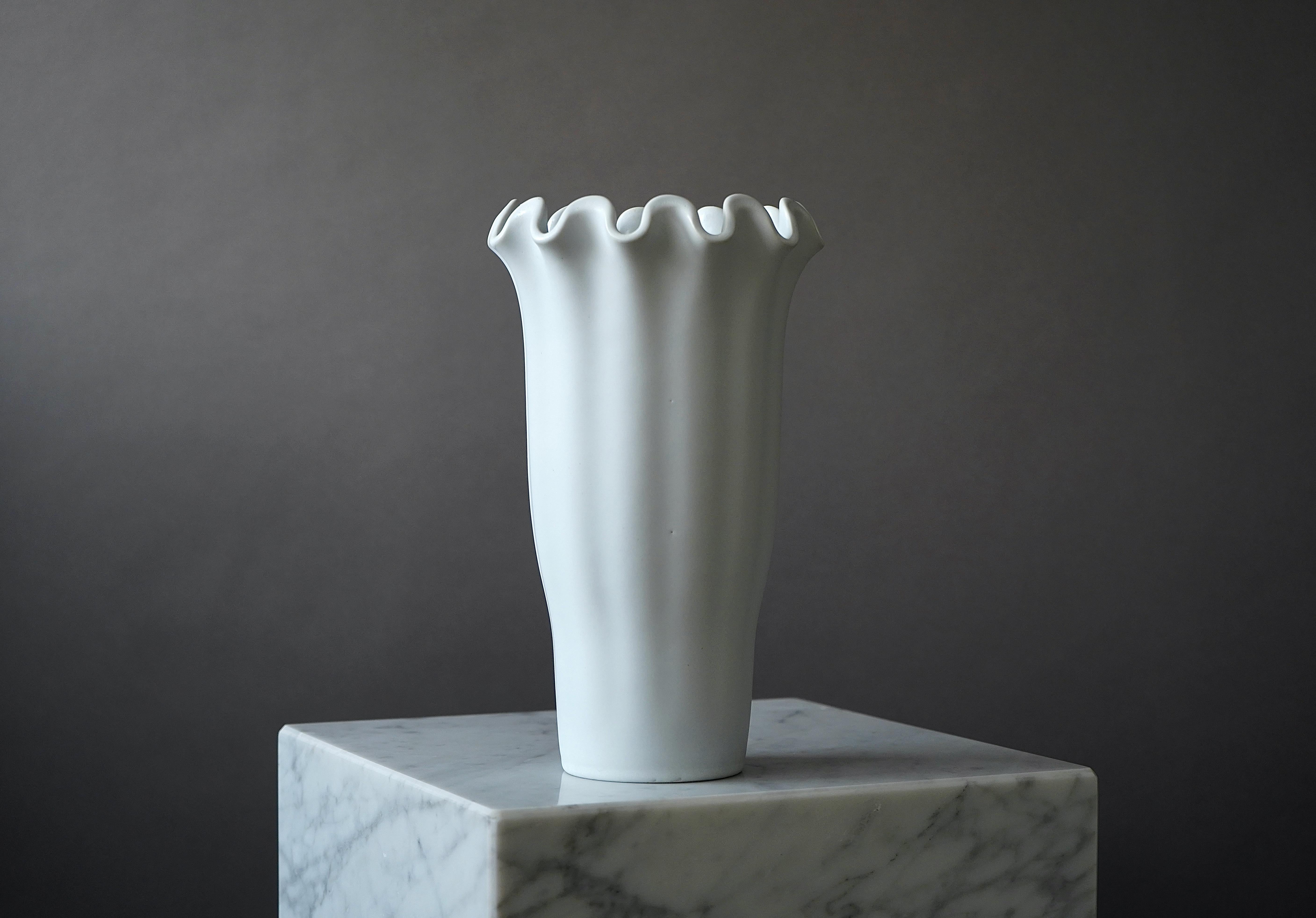 Tourné Ensemble de 3 vases par Wilhelm Kåge pour Gustavsberg Studio, Suède, années 1940 en vente