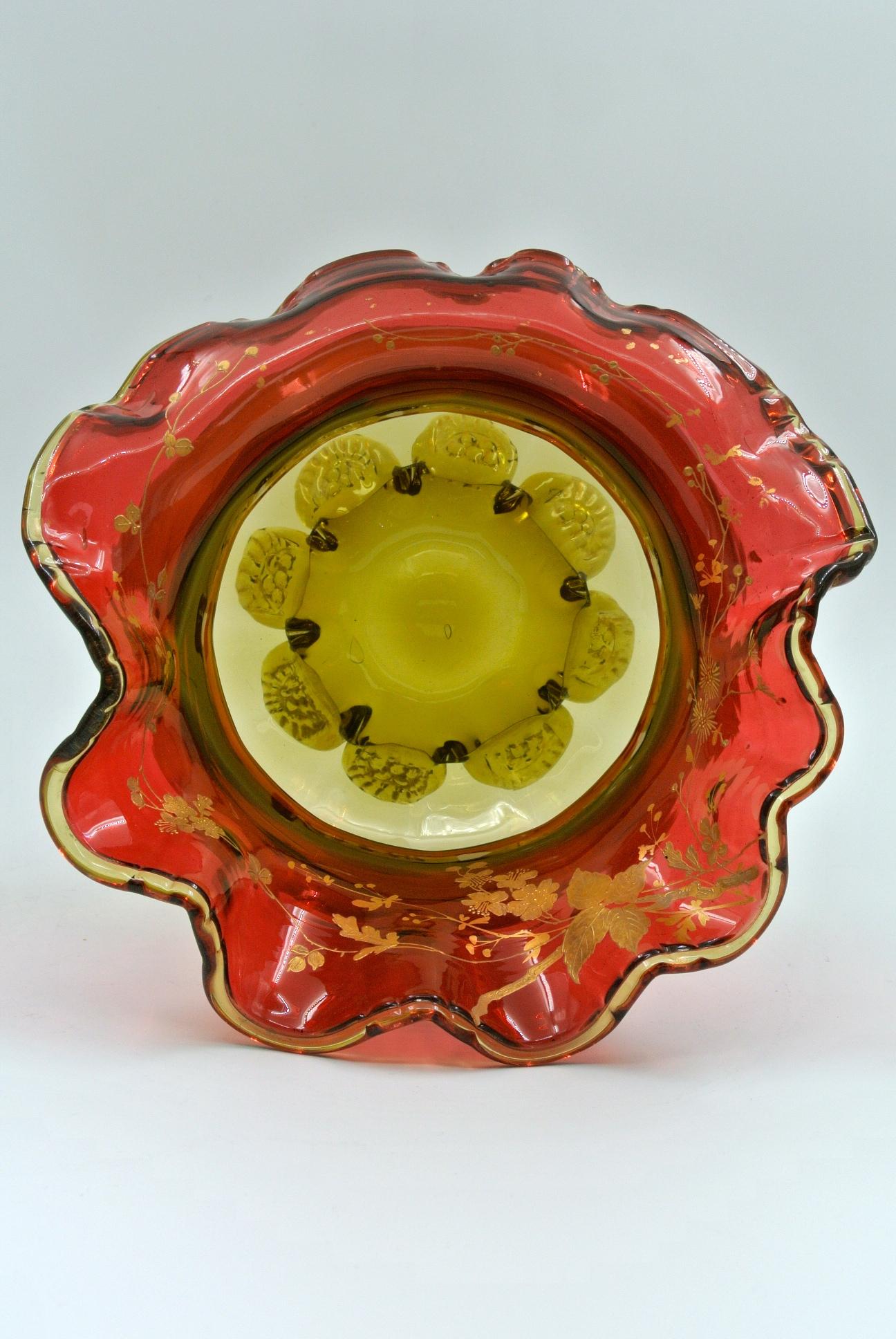 Set of 3 Vases, Enameled Crystal 10