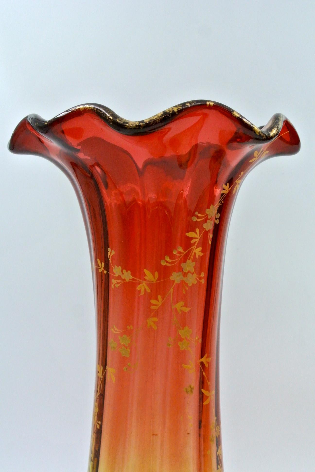Set of 3 Vases, Enameled Crystal 14