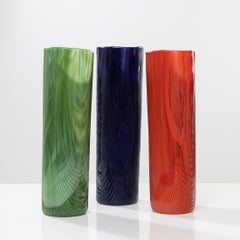 Set of 3 Vases from the “Tronchi” Series by Toni Zuccheri, Venini, Italy