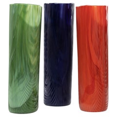 Set of 3 Vases from the “Tronchi” Series by Toni Zuccheri, Venini, Italy